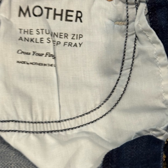 Mother The Stunner Zip Ankle Step Fray Size 25 NWOT - Picture 7 of 12